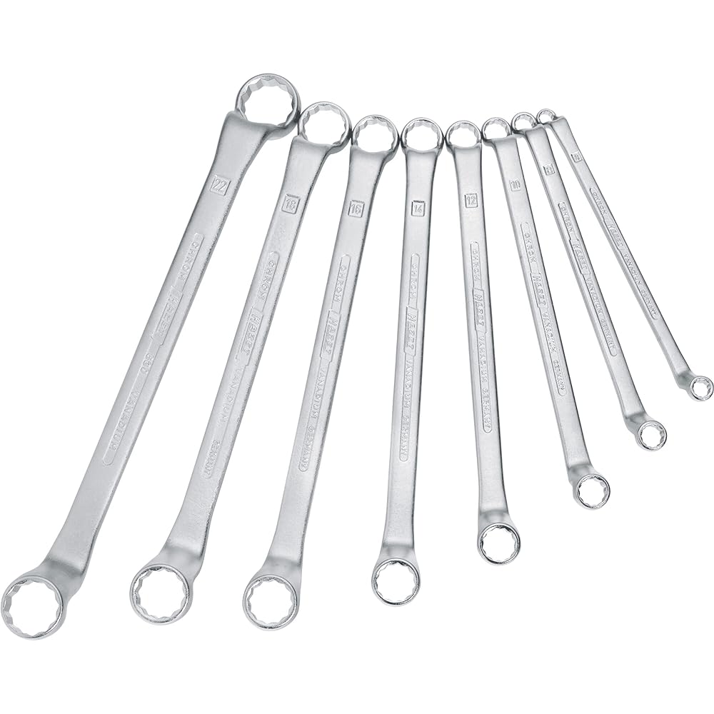 HAZET Double Box End Spanner (Double-ended Box Wrench) Set of 8 [Regular Japanese Import] 630/8
