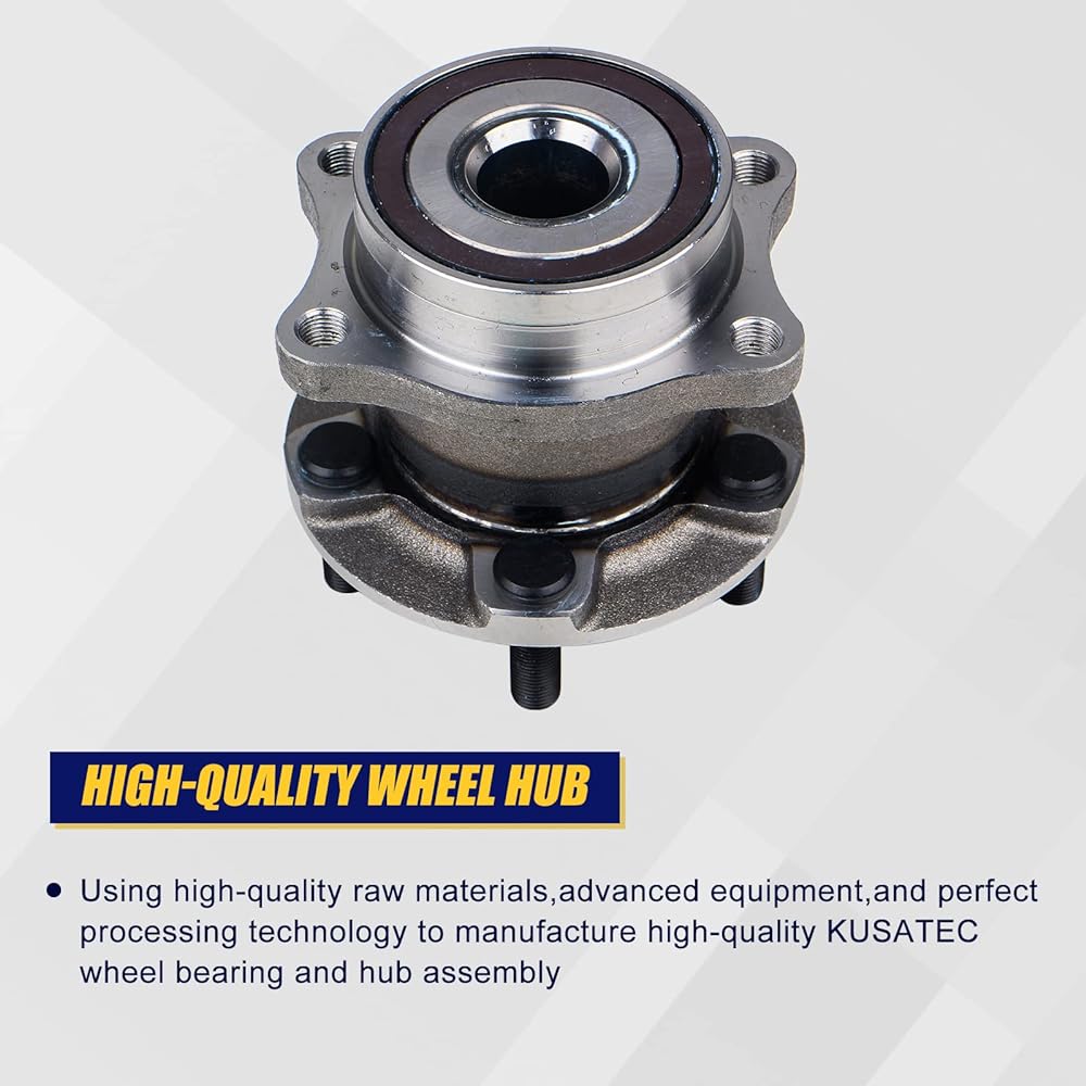 KUSATEC 512401 Rear Wheel Bearing and Hub Assembly 2pcs Compatible with Scion FR-S, Subaru BRZ, Subaru Forester Legacy Outback WRX, 5 Lug
