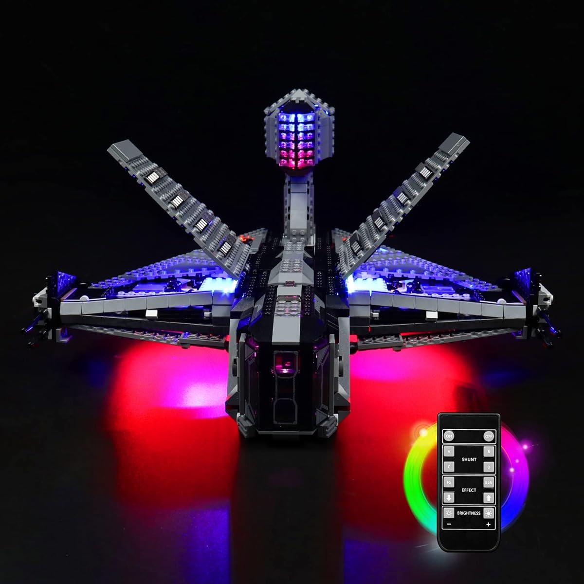 BrickBling Light Kit for Lego Justifier 75323 Building Toy Set Remote Control Version Lighting Compatible with Lego 75323 No Model