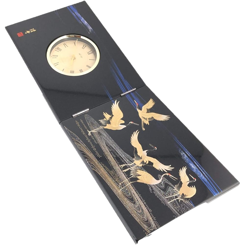 Yazuru folding screen clock (large) 9W-260