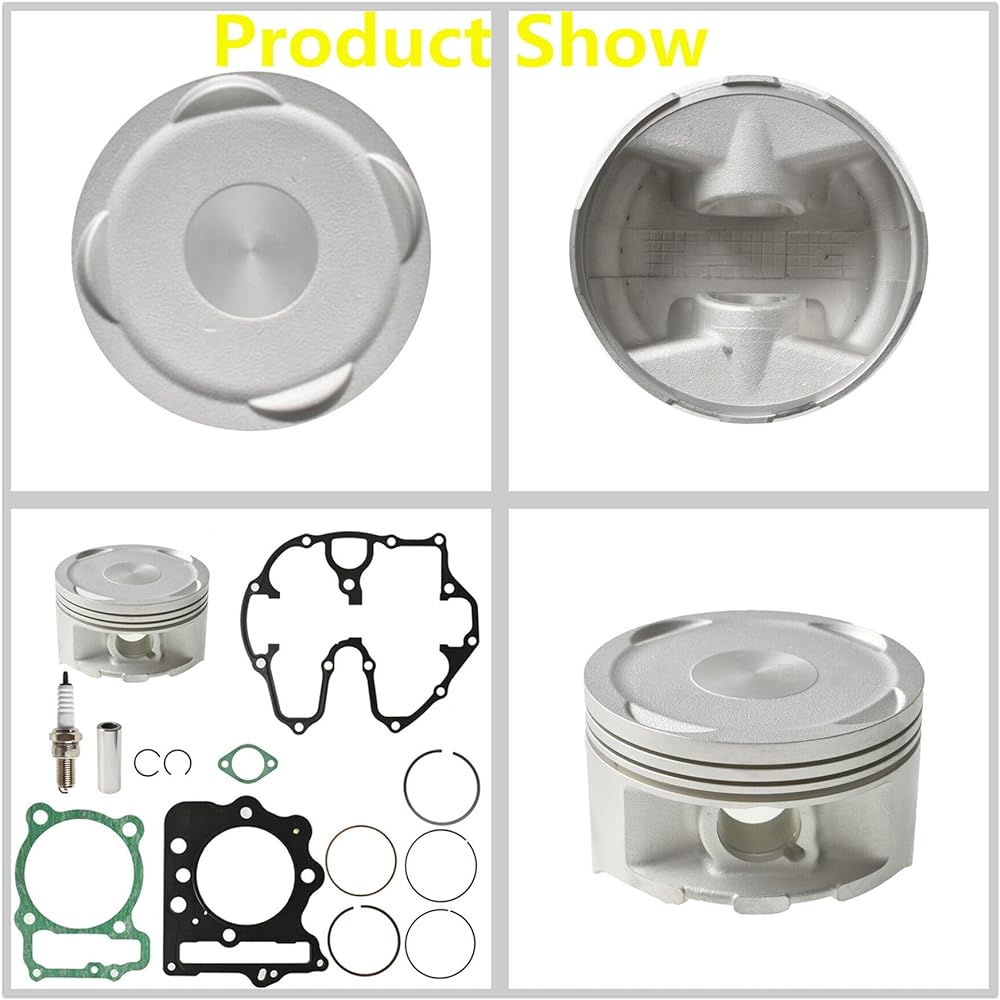 85mm Cylinder Piston Gasket Rebuild Kit Replacement for Honda Sportrax 12100-HN1-A70 12191-KCY-672 1999-2008