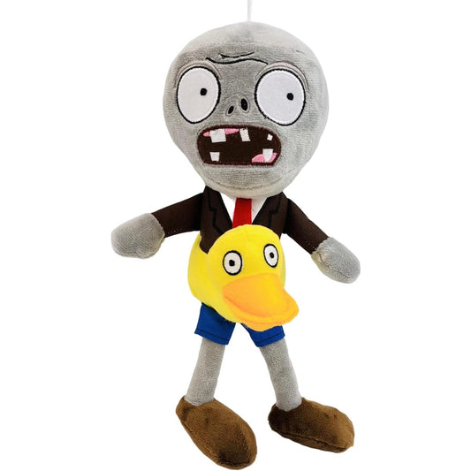 001-Plants vs Zombies Plush Duck Tube Zombie Soft Figure Doll Plants vs Zombies Toys PVZ Plush Zombie 1 2 Set (Ducky Tube Zombie)