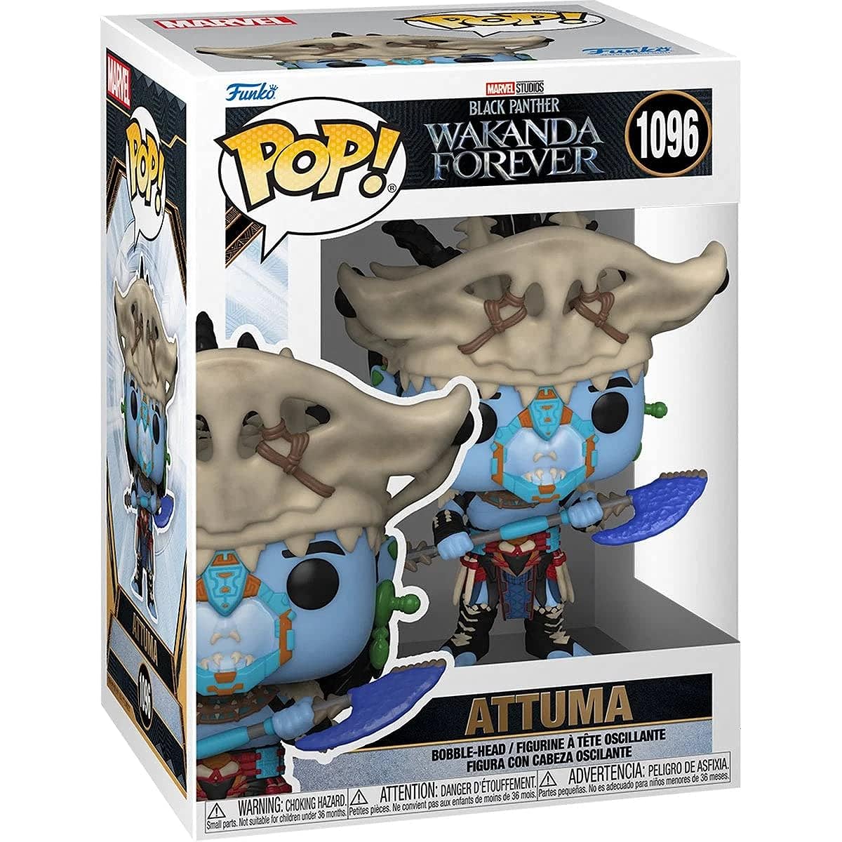 POP Marvel Black Panther Wakanda Forever - Atuma Funko POP! Vinyl Figure (Includes Compatible Pop Box Protector Case) Multicolor 3.75"