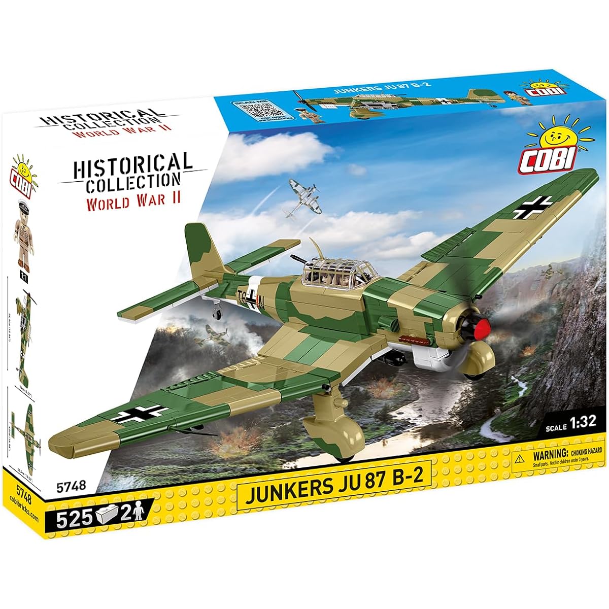 Cobi Historical Collection #5748 Junkers Ju-87 B-2 Stuka (German Army) 1/32 scale
