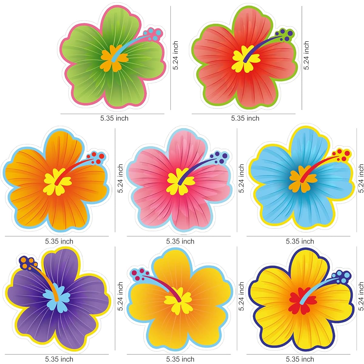HOWAF 30pcs Hawaiian Tropical Luau Birthday Party Hanging Swirls Hibiscus Flower Parrot Flamingo Foil Swirl Decorations Ceiling Decor Luau Tiki Aloha Beach Summer Party Decoration Supplies