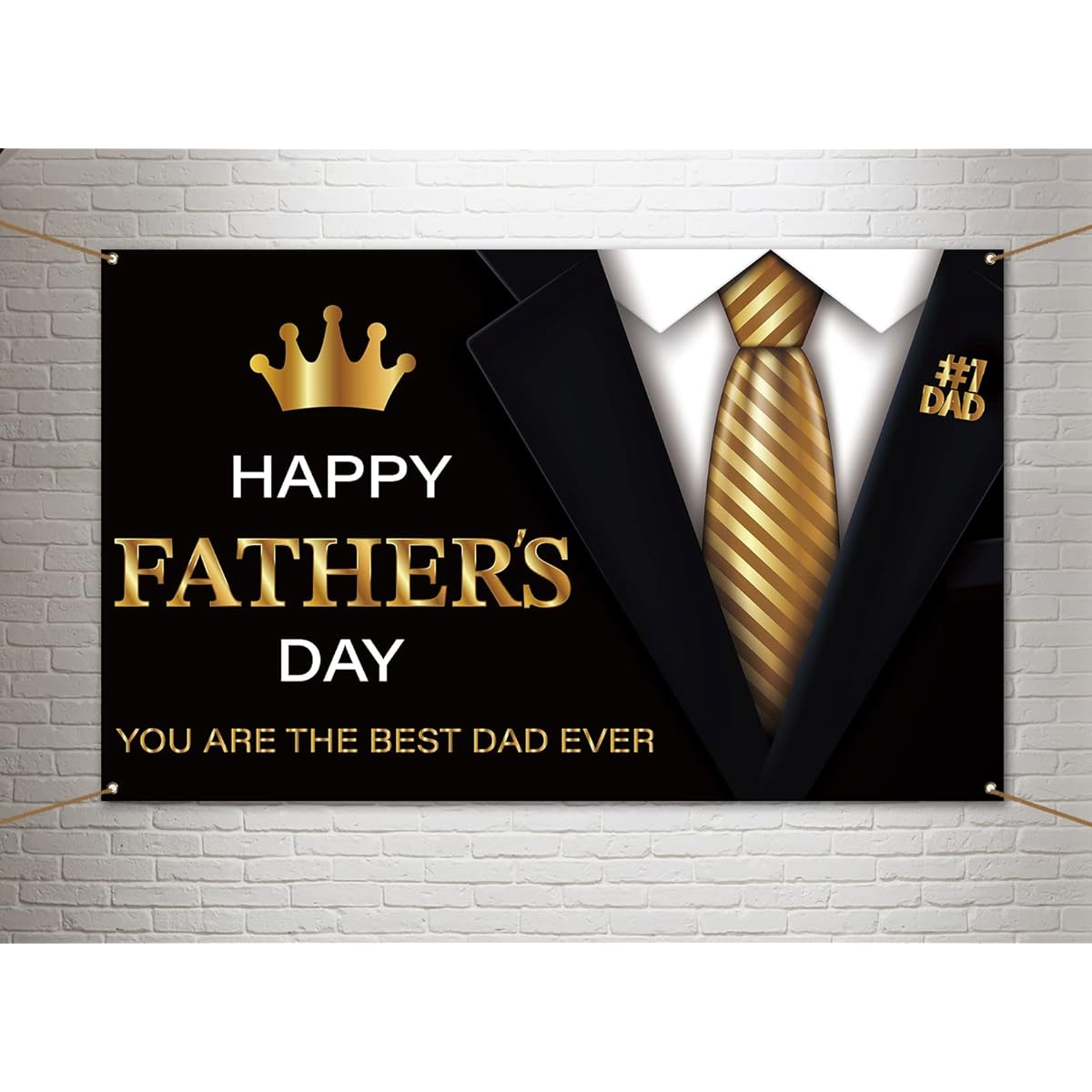 Happy Father's Day Photo Booth Backdrop Suit Tie Thank You Dad Party Decoration Photo Background Wall Decor