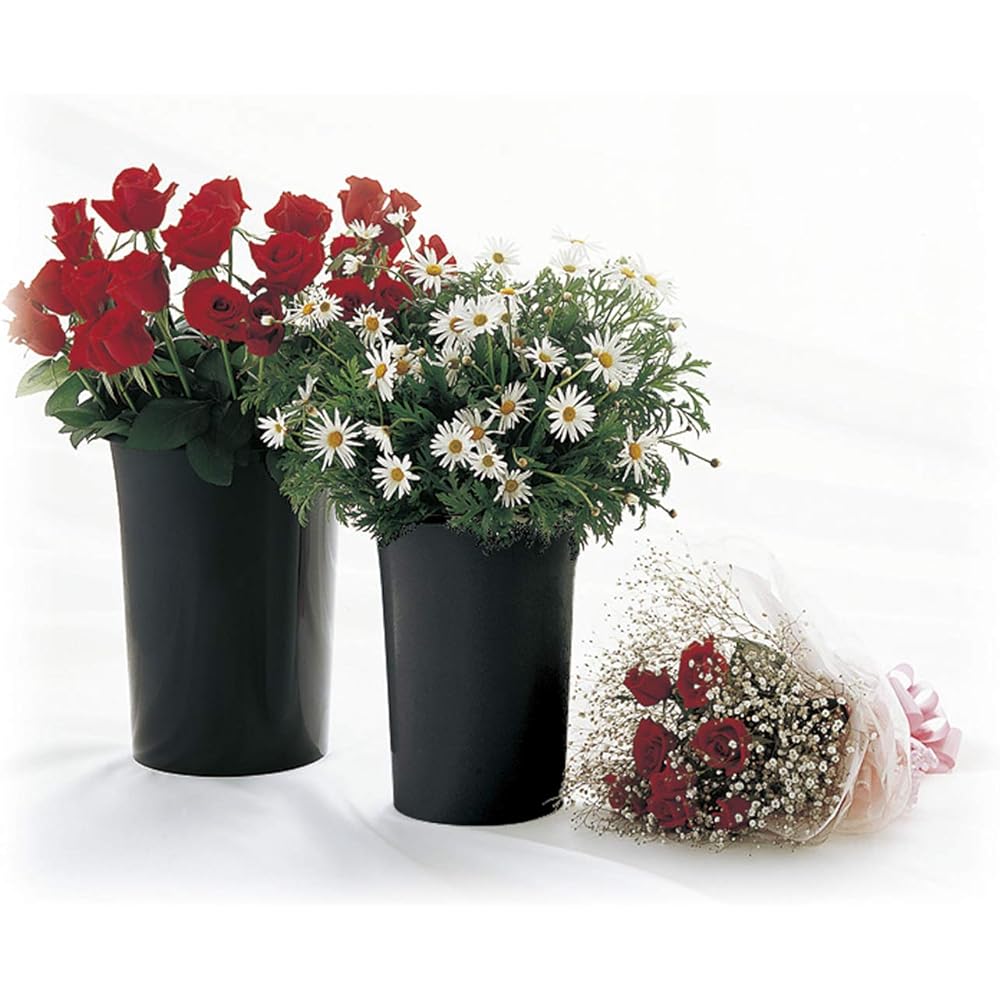 Flower tube 27 type black set of 5