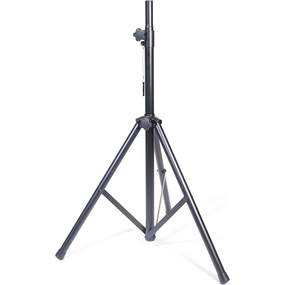 Universal Speaker Stand 6.5ft DJ Mount PA Loudspeaker Holder Heavy Duty Tripod Height Adjustable 46" to 80" Rated 150 lbs Steel Insert Safety Pin Lock Stability