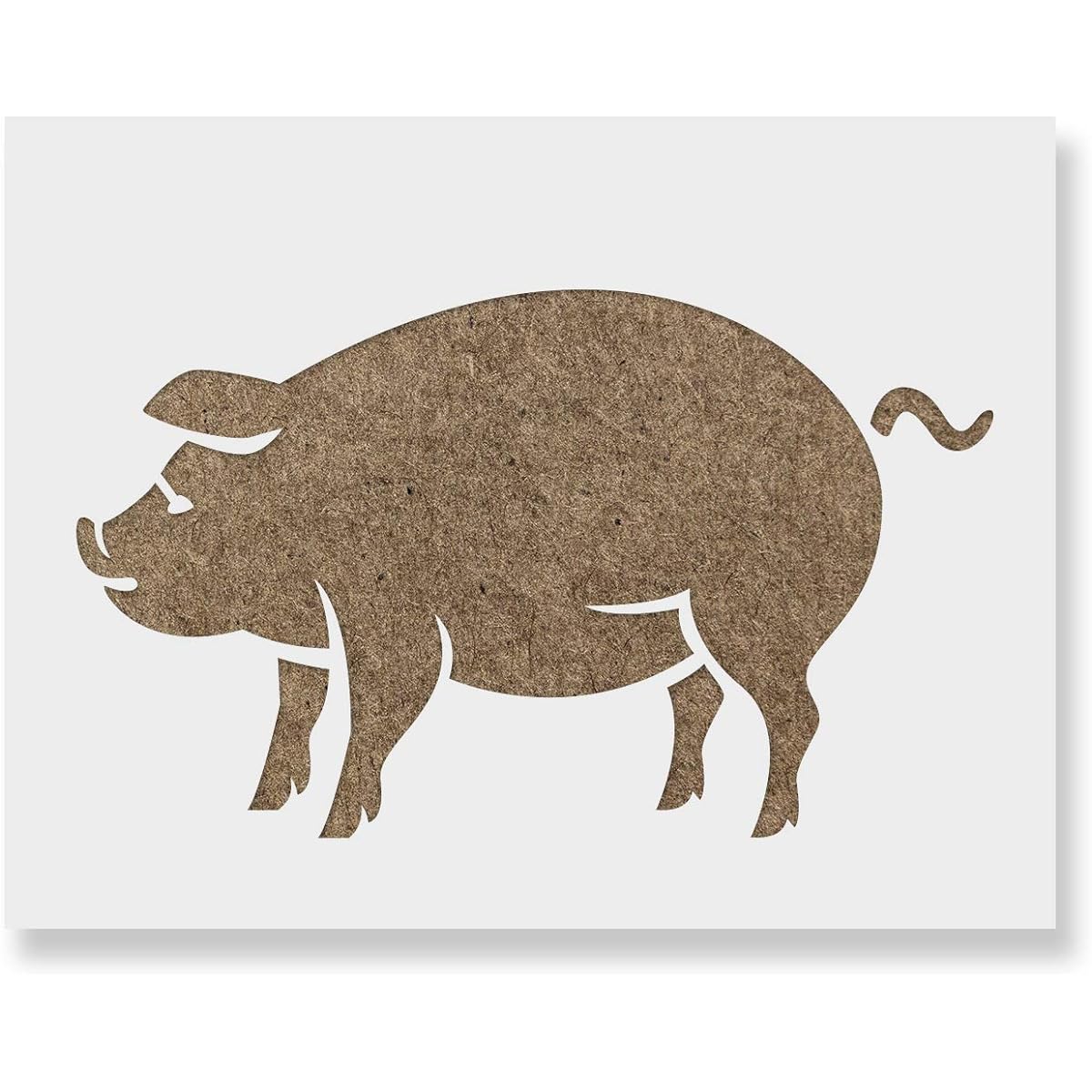 Pig Stencil Template - Reusable Stencil with Multiple Sizes Available 24"x18"