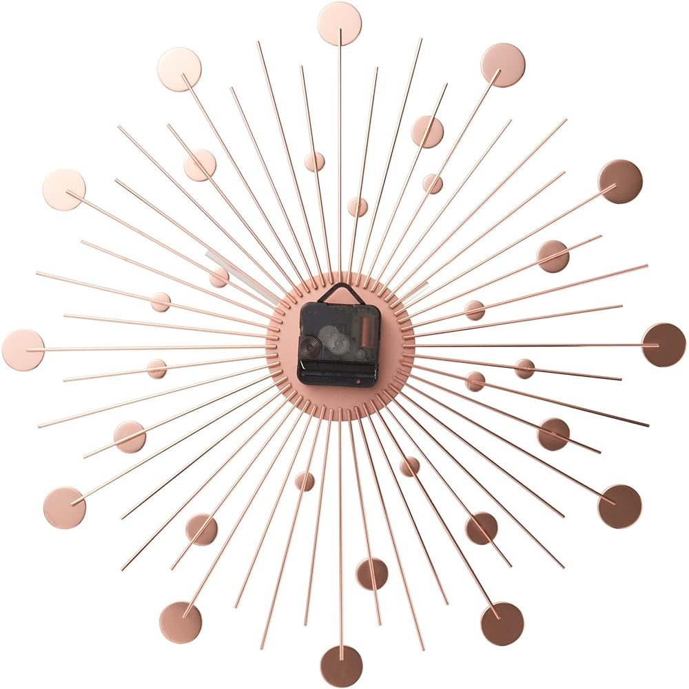 Francfranc Bijou Wall Clock Pink Gold