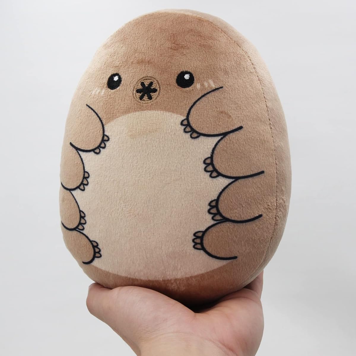 7.8" Water Bear Plush Toy Soft Stuffed Animal Doll Cute Sea Creature Tardigrade Stuffed Toy Christmas Gift Home Decoration (Brown, 7.8")