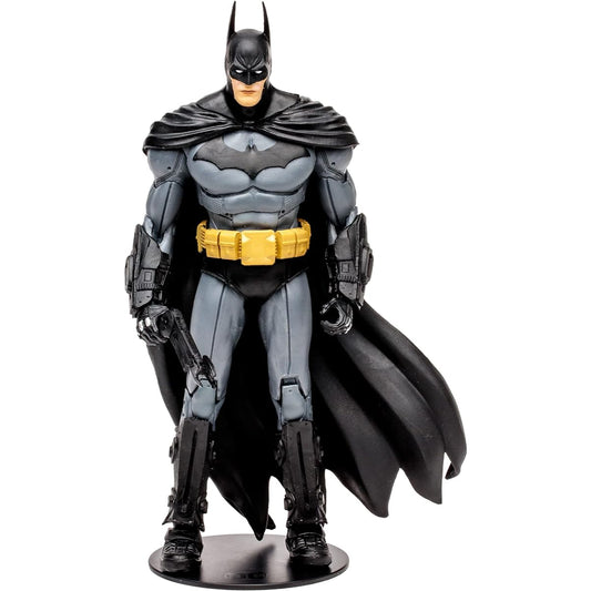 McFarlane Toys DC Gaming Build-A 7-Inch Batman Action Figure with 22 Moving Parts Collectible DC Batman Arkham City Figure with Stand Base and Unique Collectible Character Card - Ages 12+