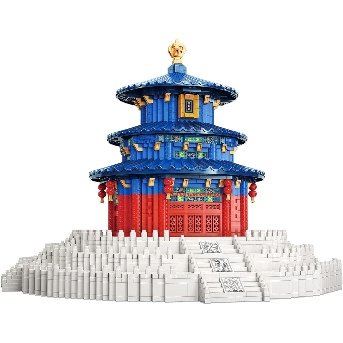GEYANG Micro Mini Blocks Temple of Heaven Building Blocks Set Chinese Famous Architecture Model Building Kit 3230 Pieces Micro Building Kit Gift for Kids Teens Adults Ages 8+
