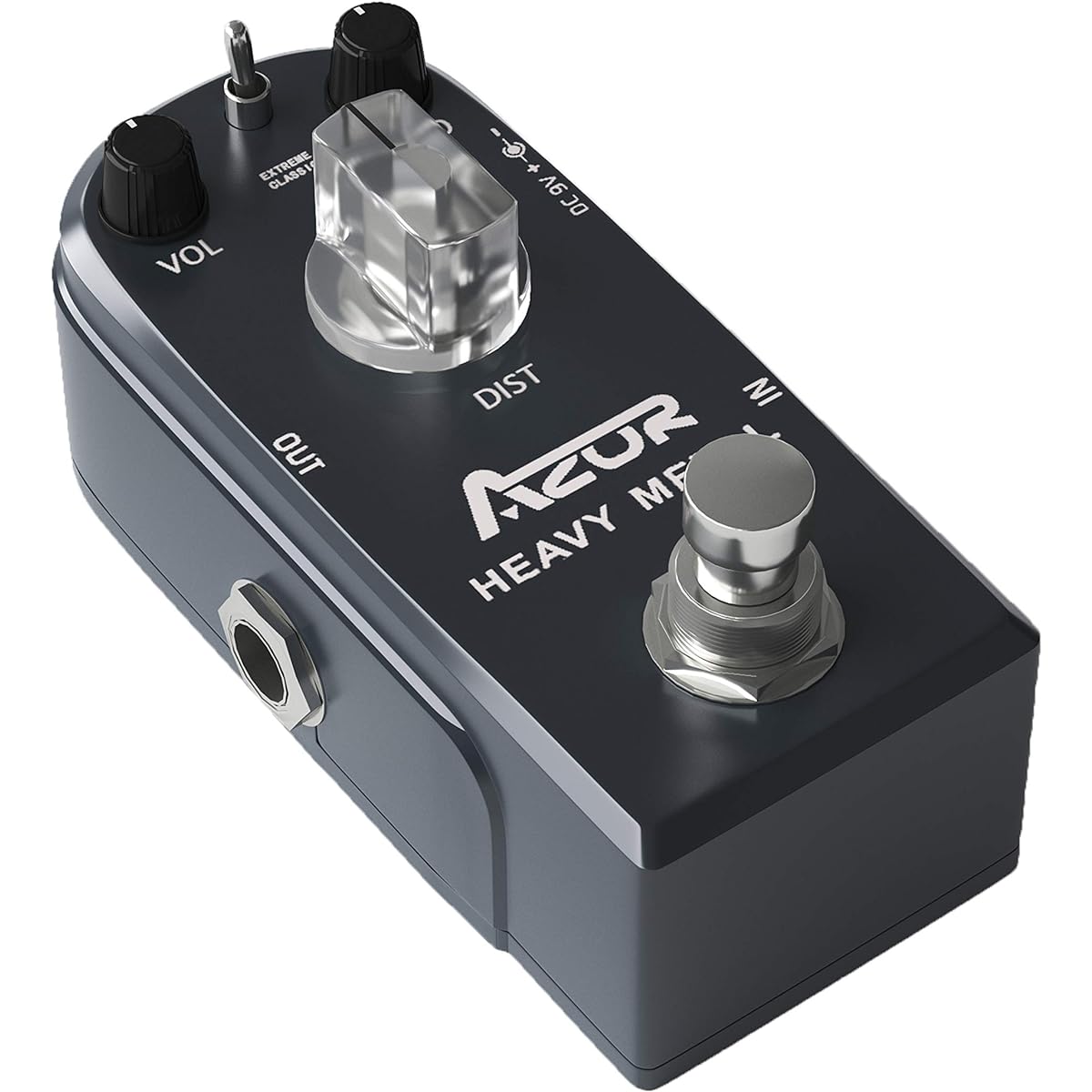 AZOR Heavy Metal Distortion Guitar Pedal Effect 3 Modes Control True Bypass Aluminum Alloy AP-321