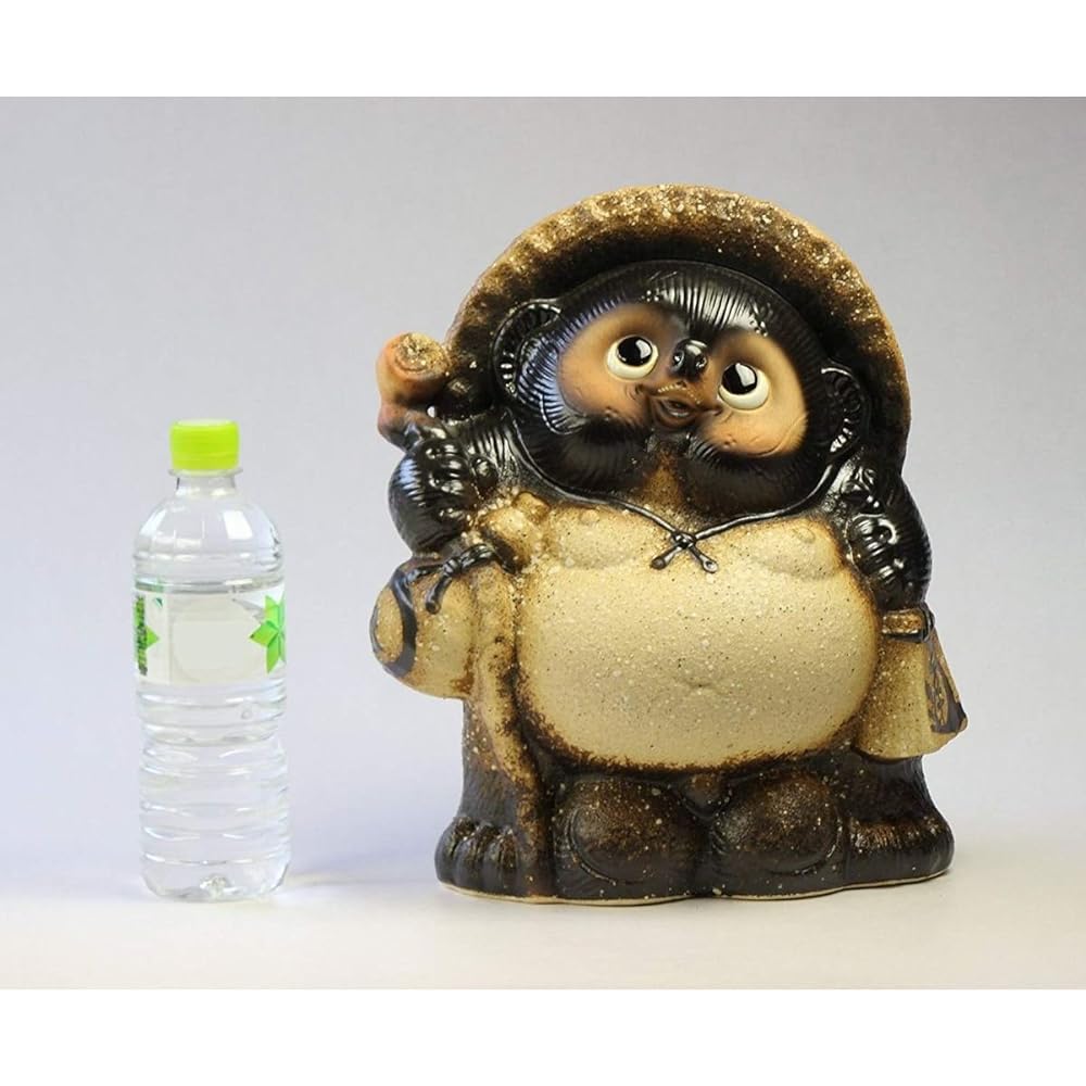 CtoC JAPAN Select Shigaraki Yaki Tanuki Ornament SA17-11 Pottery Width 26.5cm x Depth 19cm x Height 31cm Lucky Tanuki Old Shigaraki Style No. 10 Stylish Pottery 4510542199668