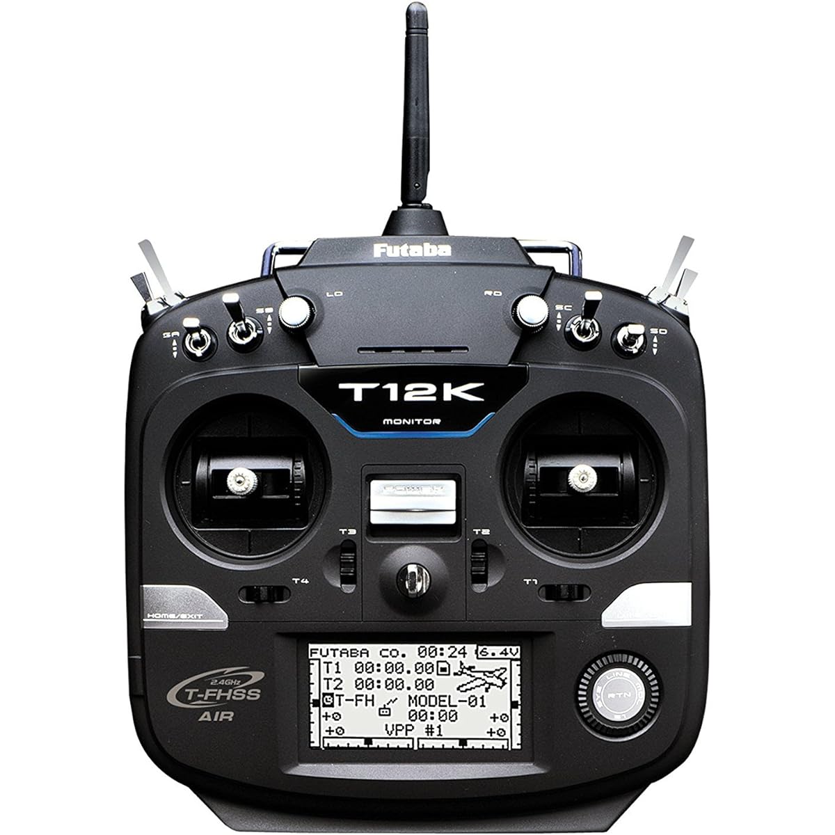 FUTABA 12K helicopter transmitter only (MODE1 specification) T-FHSS & S-FHSS compatible with telemetry function 12KH-TX-MD1