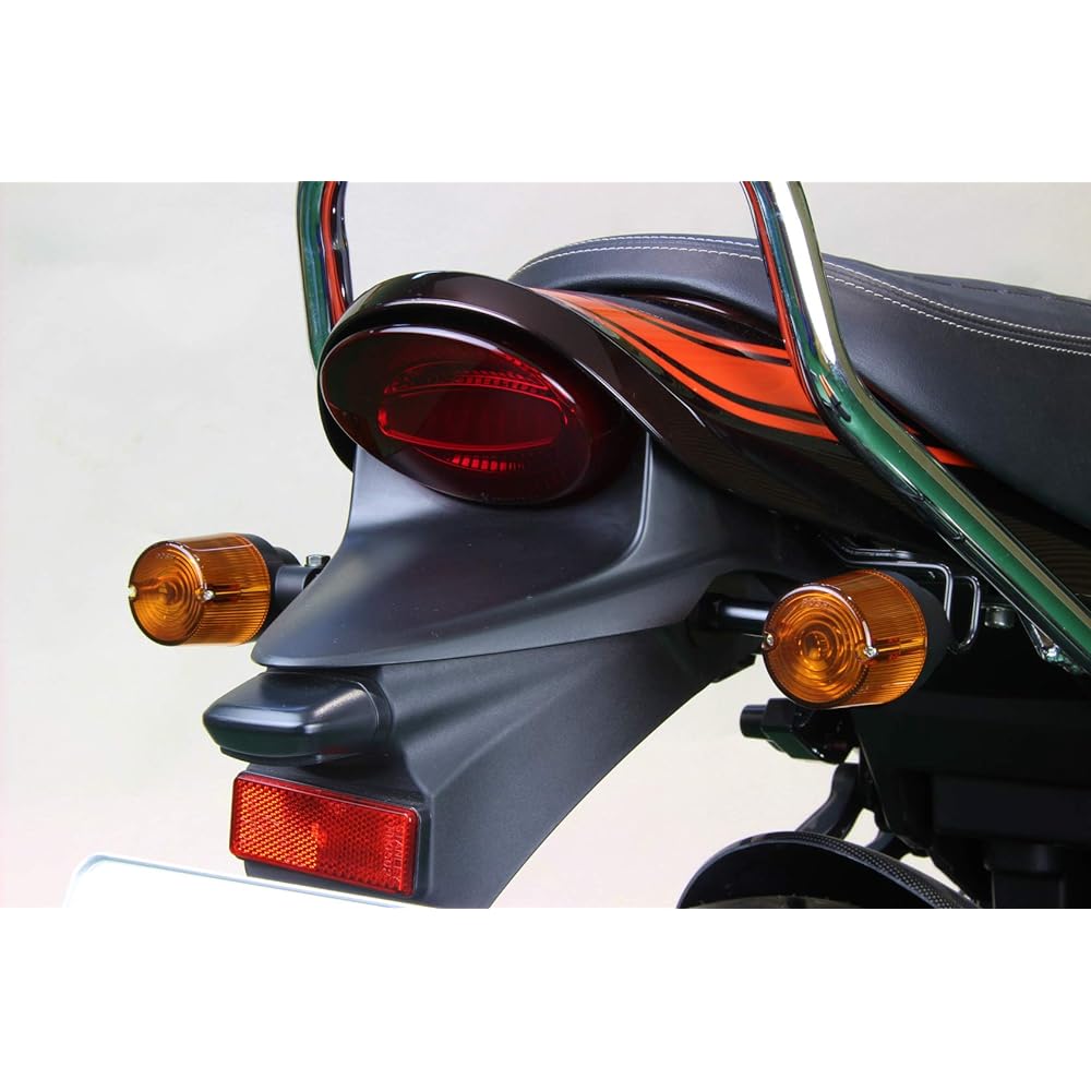 POSH Motorcycle Supplies Turn Signal Kit Super Bike Turn Signal Kit Z900RS/CAFE (18-23) Black Body/Orange Lens 132093-16