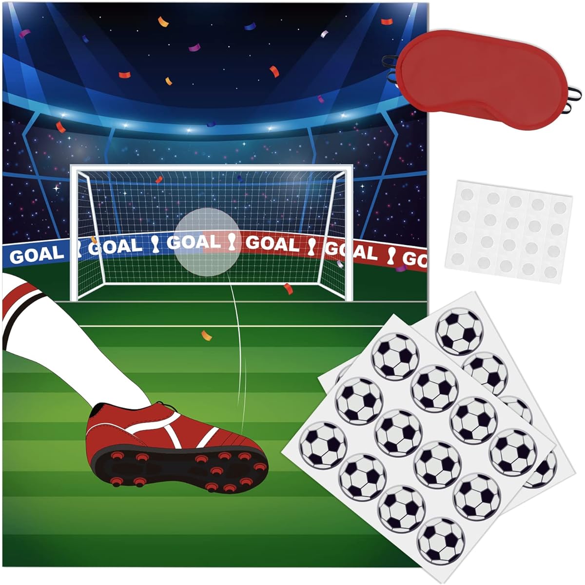 WERNNSAI Soccer Pin Game Party Football
