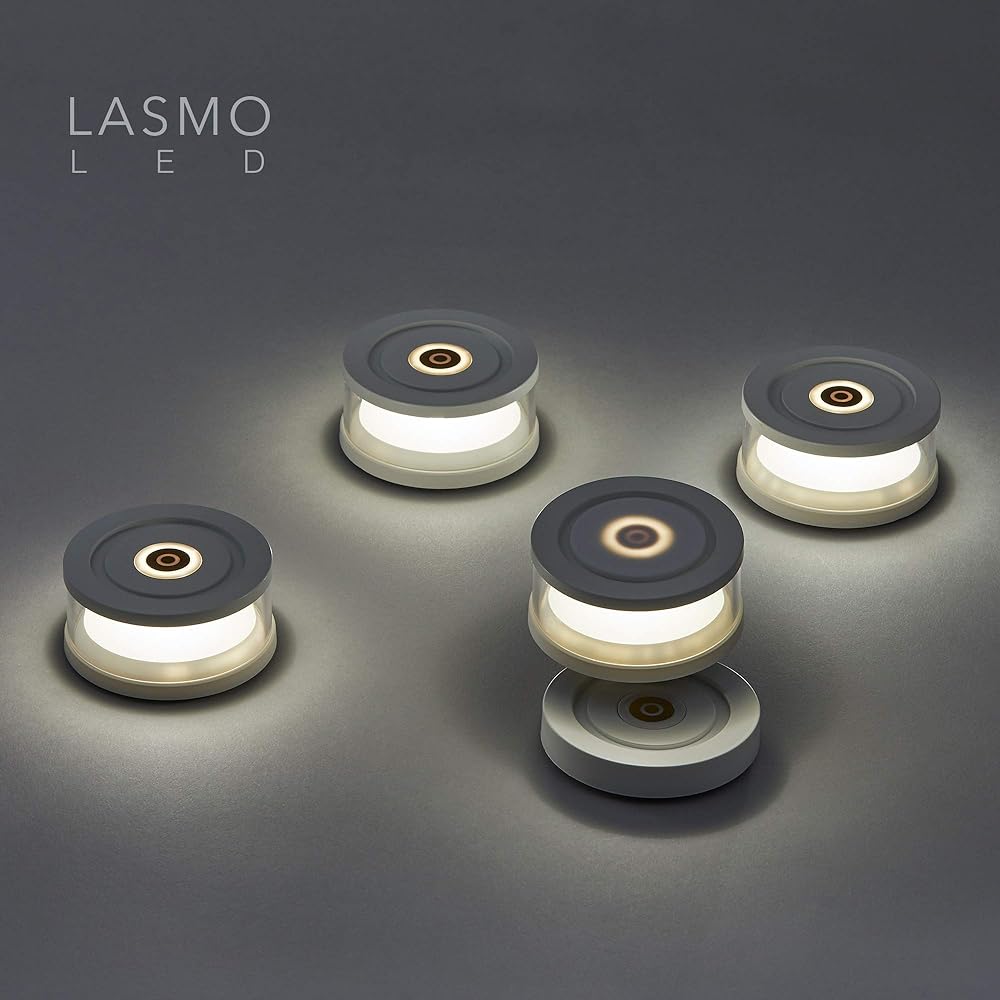 MoriMori LASMO LED Lasmo LED Light White Color Table Light Bedside Lamp 2 Level Dimming USB Charging FLM-1702-WH