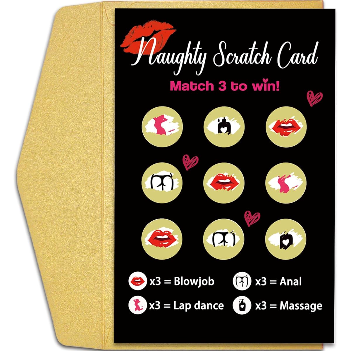 Qiliji Prank Scratch Cards for Husband Boyfriend Fiance, Rude Birthday Greeting Cards for Men, Funny Anniversary Cards, Valentine Card Gifts