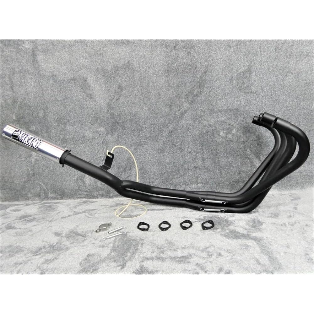 Zephyr 400 muffler /50.8π Zephyr χ Z400FX Z400GP ZR400C ZR400G Ganimata 4-2-1 DJ Australia NAKANO kawasaki Kawasaki (Nakano Iles Black)