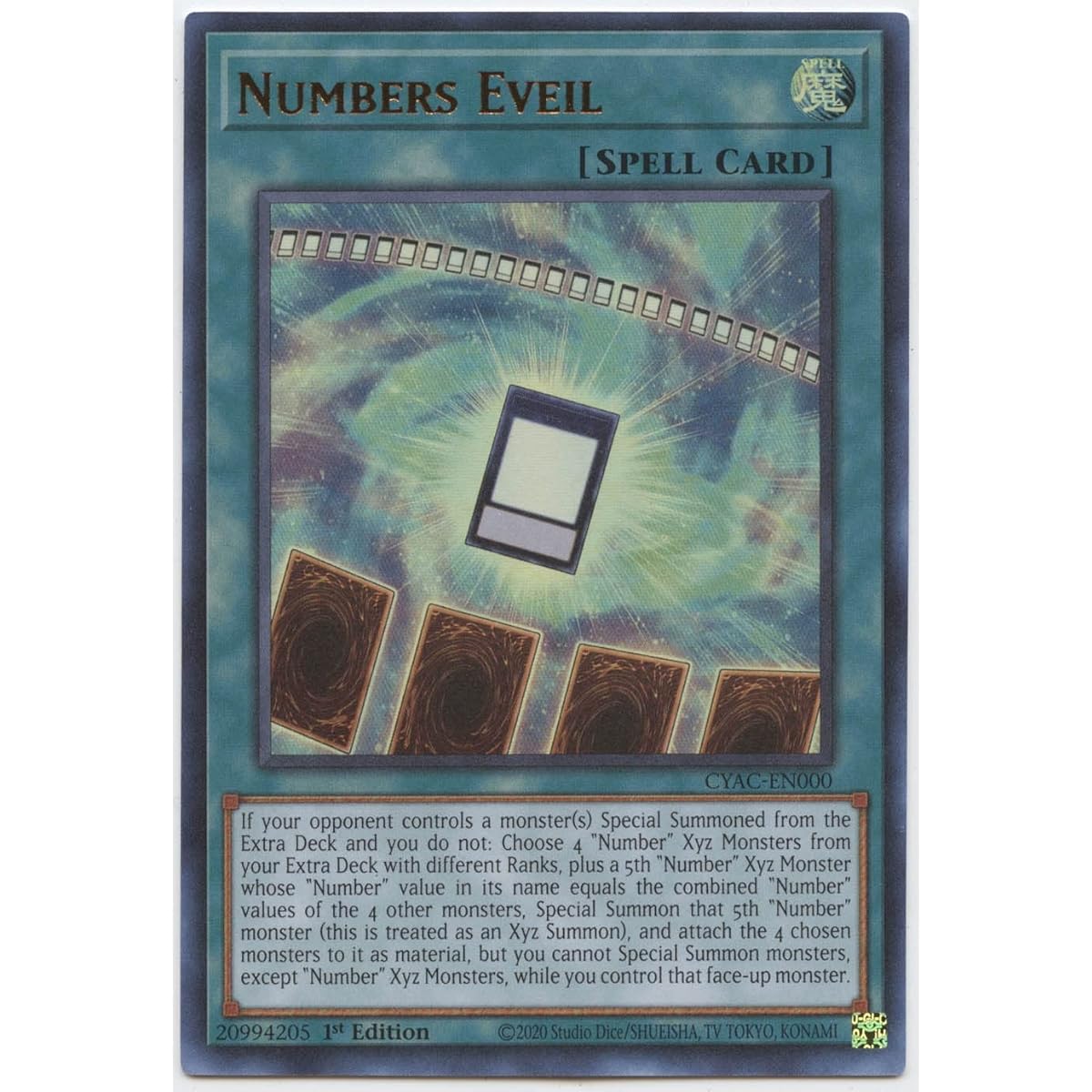 Numbers Evil - CYAC-EN000 - Ultra Rare - 1st Edition.