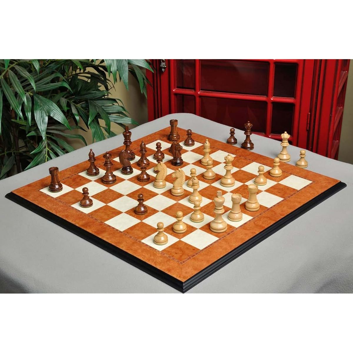 The House of Staunton - Modern Chess Set - Pieces Only - 3.75" King - Golden Rosewood
