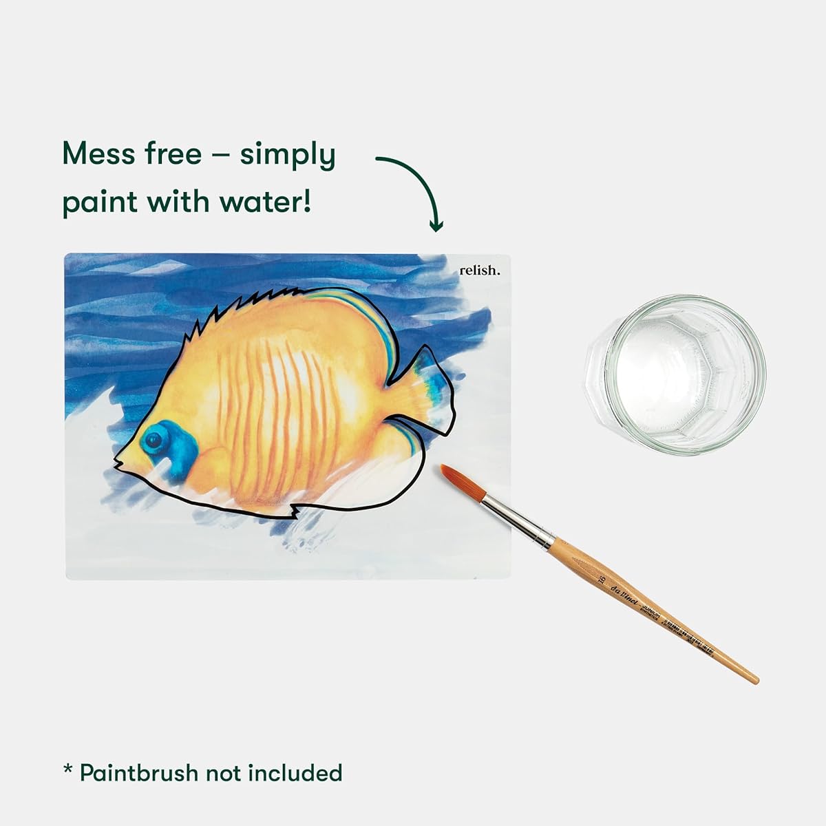 Relish Ocean Life Aqua Paint 5 Sheets Alzheimer's and Dementia Senior Activities and Products One Size AQ015