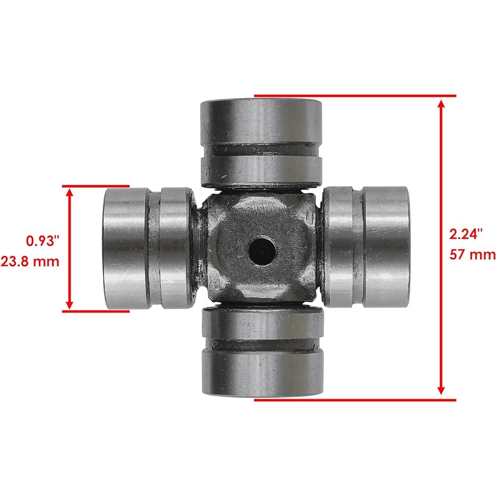 Caltric Front Drive Shaft Yoke and U-Joint Kit Compatible with Polaris Ranger XP 900 4X4 2013 2014 2015 2016