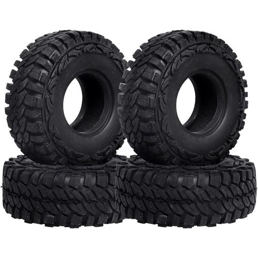 AllinRC 1.9 Crawler Tire 114mm Outer Diameter with Foam Insert for 1/10 RC Rock Crawler Axle SCX10 SCX10 III AXI03007 D90 TF2 MST Tamiya CC01