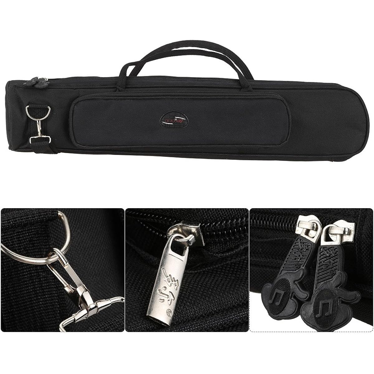 Btuty Saxophone Carry Bag Saxophone Bag Case Straight Type Thick Padded Non-woven Inner Cloth with Adjustable Shoulder Strap