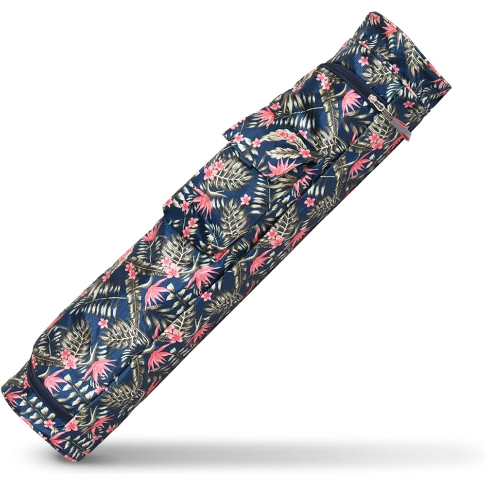 YUREN Yoga Mat Bag Storage Yoga Mat Case Training Mat Bag with Pocket Large Size Easy to Put Tote Canvas Vertical Thick Waterproof Lightweight Yoga Carry Bag Stylish Shoulder Ladies Convenient to Carry