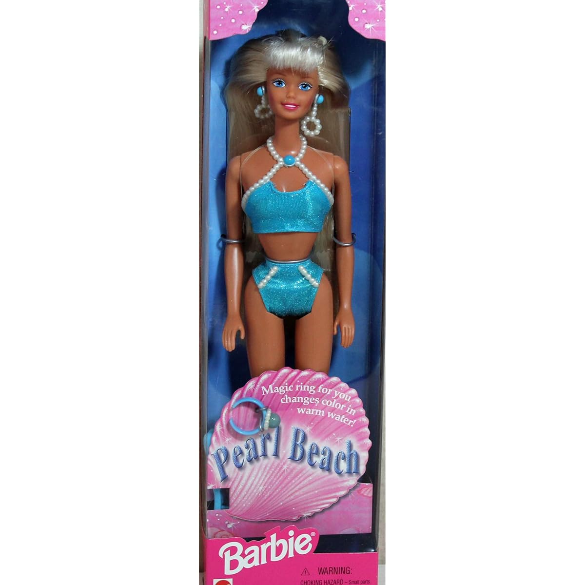 Blonde Pearl Beach Barbie Doll 1997 with a Ring for You by Barbie