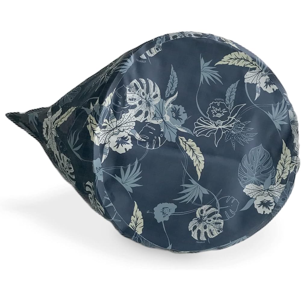 TAVARUA Portable Bucket 48L Folding Waterproof Bucket 3054SP (BOTANICAL NAVY)