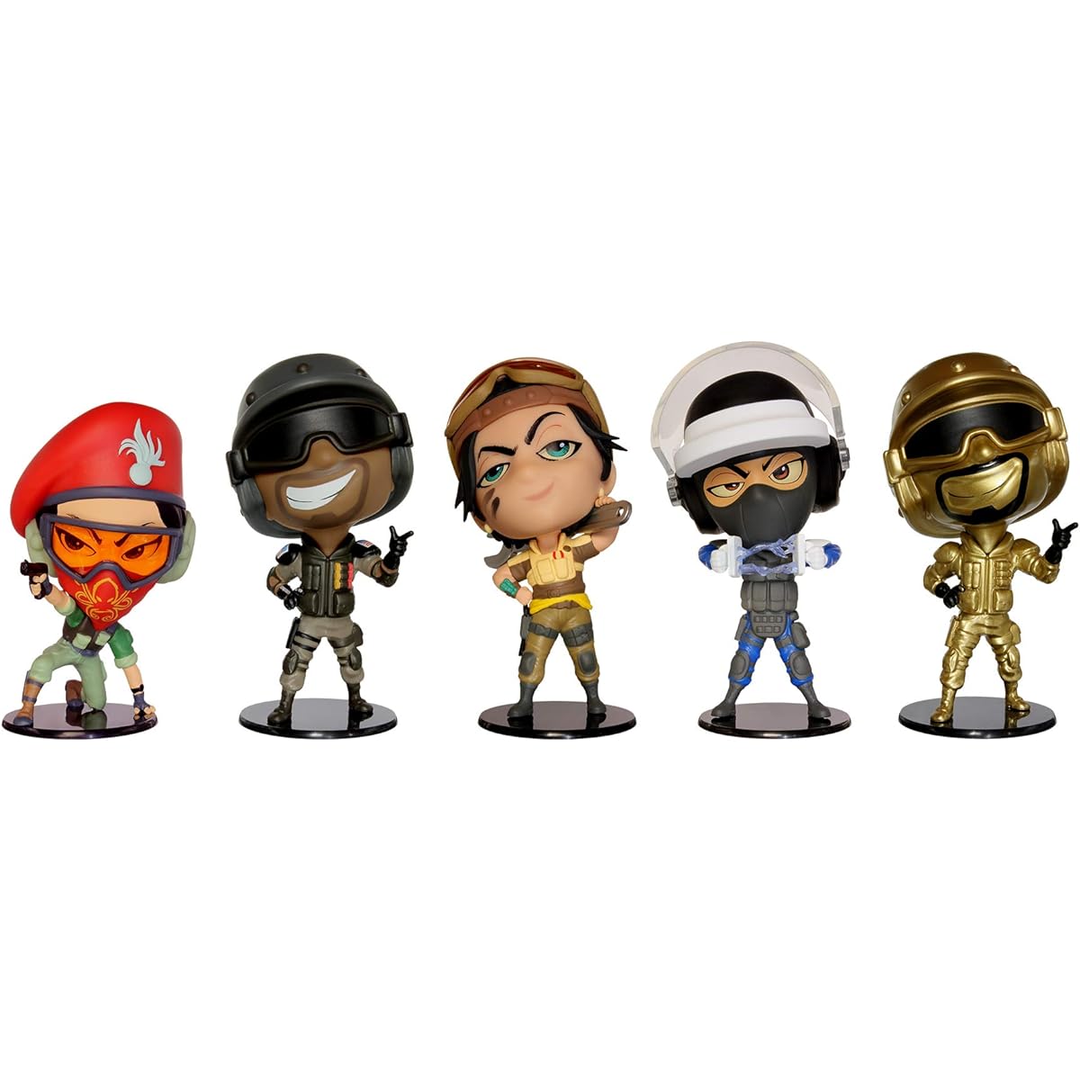 Ubisoft 6 Collection Chibi Figures Series 5 Set of 5 (ALIBI/GRIDLOCK/DOC/CASTLE/GOLD CASTEL)