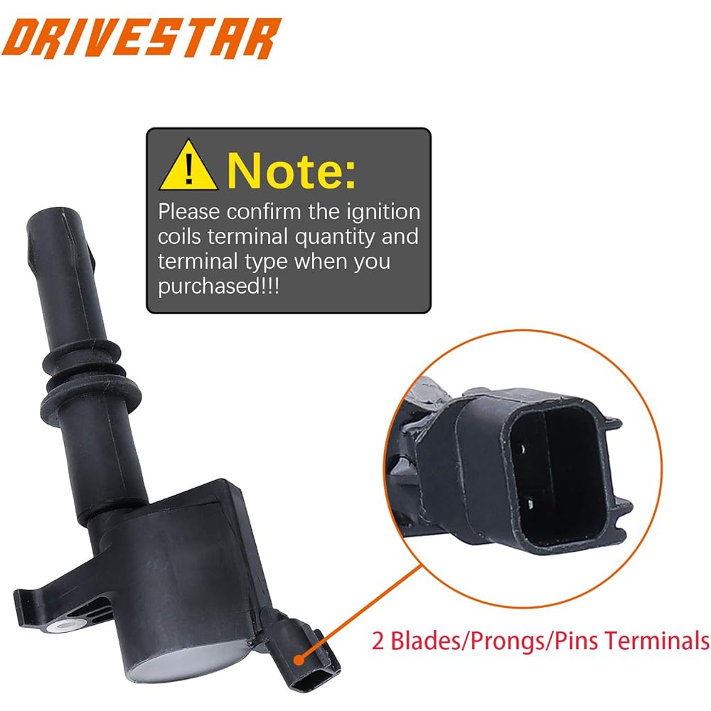 DRIVESTAR FD508X8 Set of 8 New Premium Quality Ignition Spark Coils for Ford Lincoln MercuryDG511