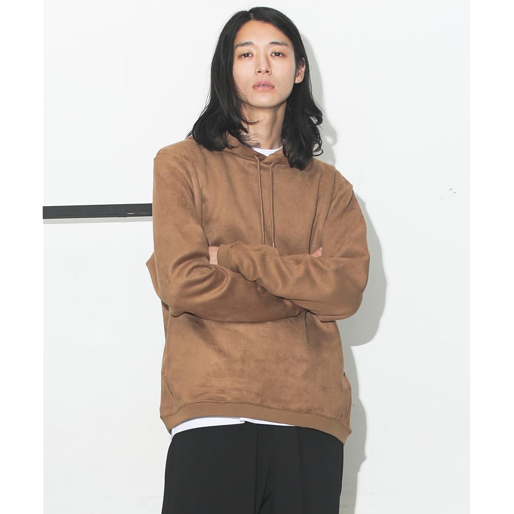 Nano Universe Faux Suede Hoodie