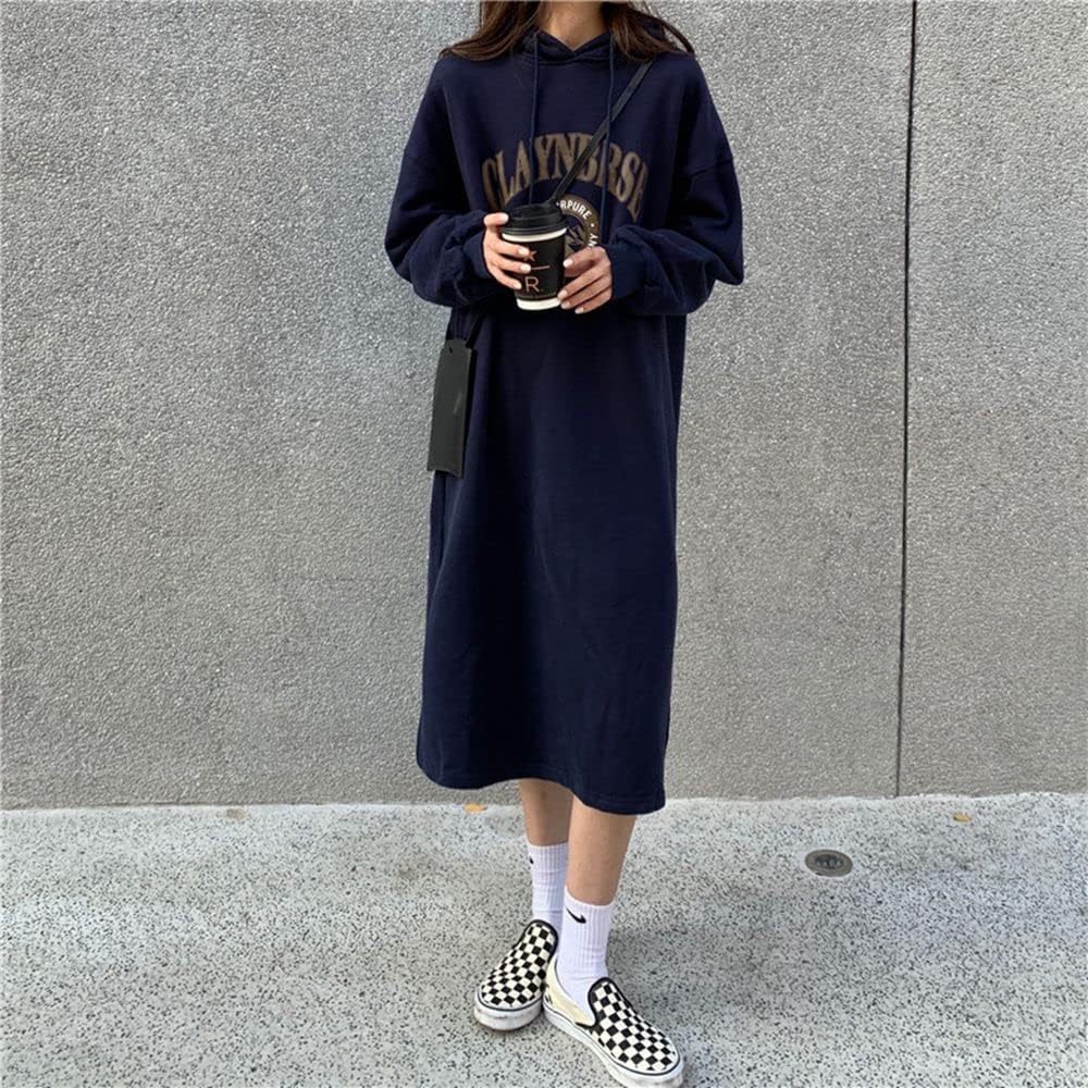 [Grcemlvfe] Parka, Women's Dress, Loose, Long, Body Covering, Long Sleeve, Fleece Lining, Hooded, Women's Wet, Zipper Parka, Warm, Cute, Large, Plain, Pretty, Stand-up Collar, Casual, Autumn, Winter