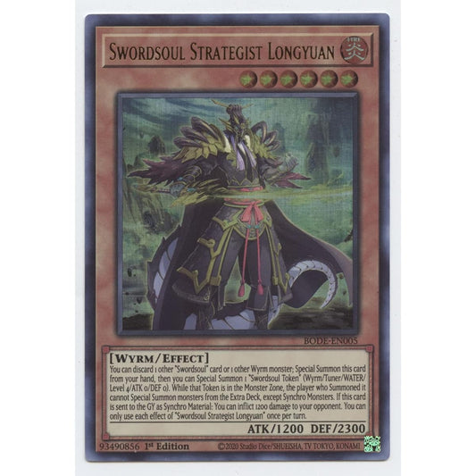 Swordsoul Strategist Longyuan - BODE-EN005 - Ultra Rare - First Edition