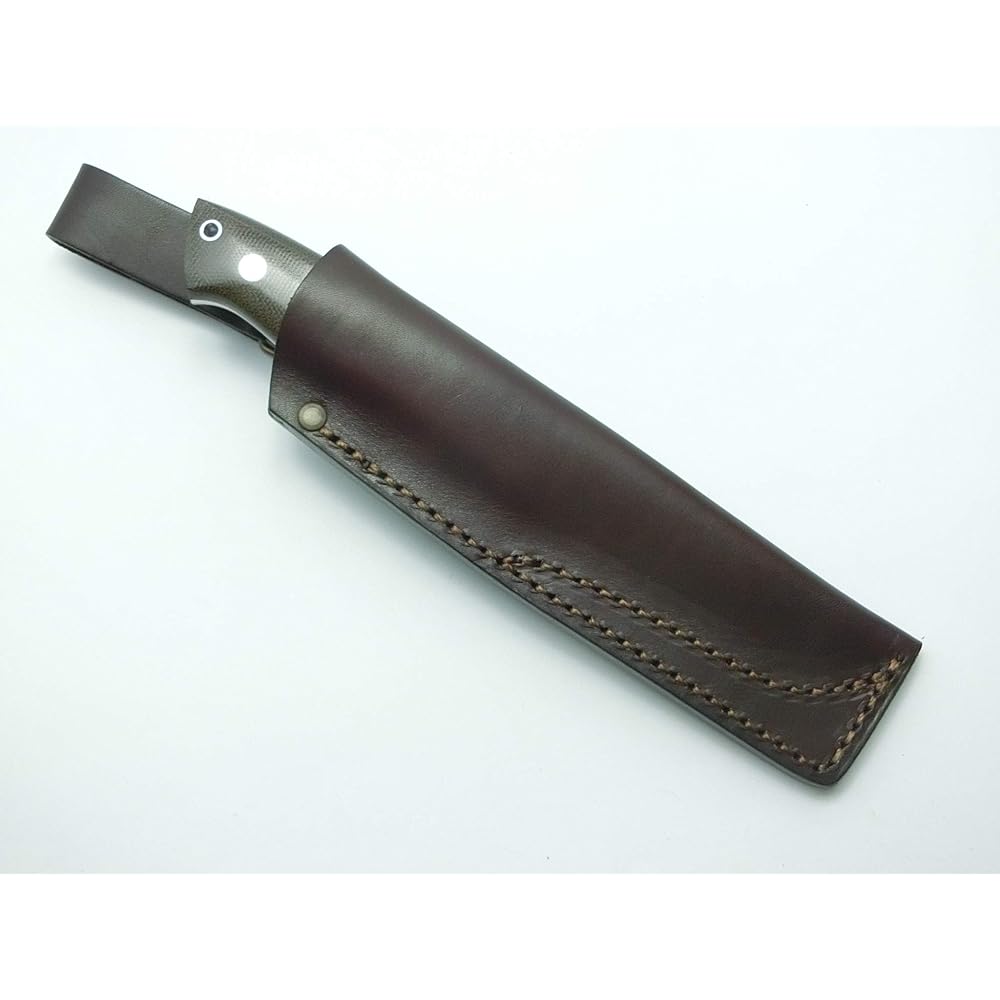BRISA Trapper 115 Elmax Scandi Grind Green Canvas Micarta Red Liner