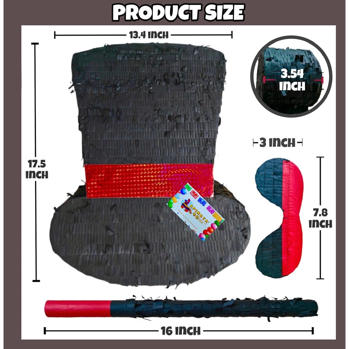 APINATA4U Large Magician Hat Pinata Stick