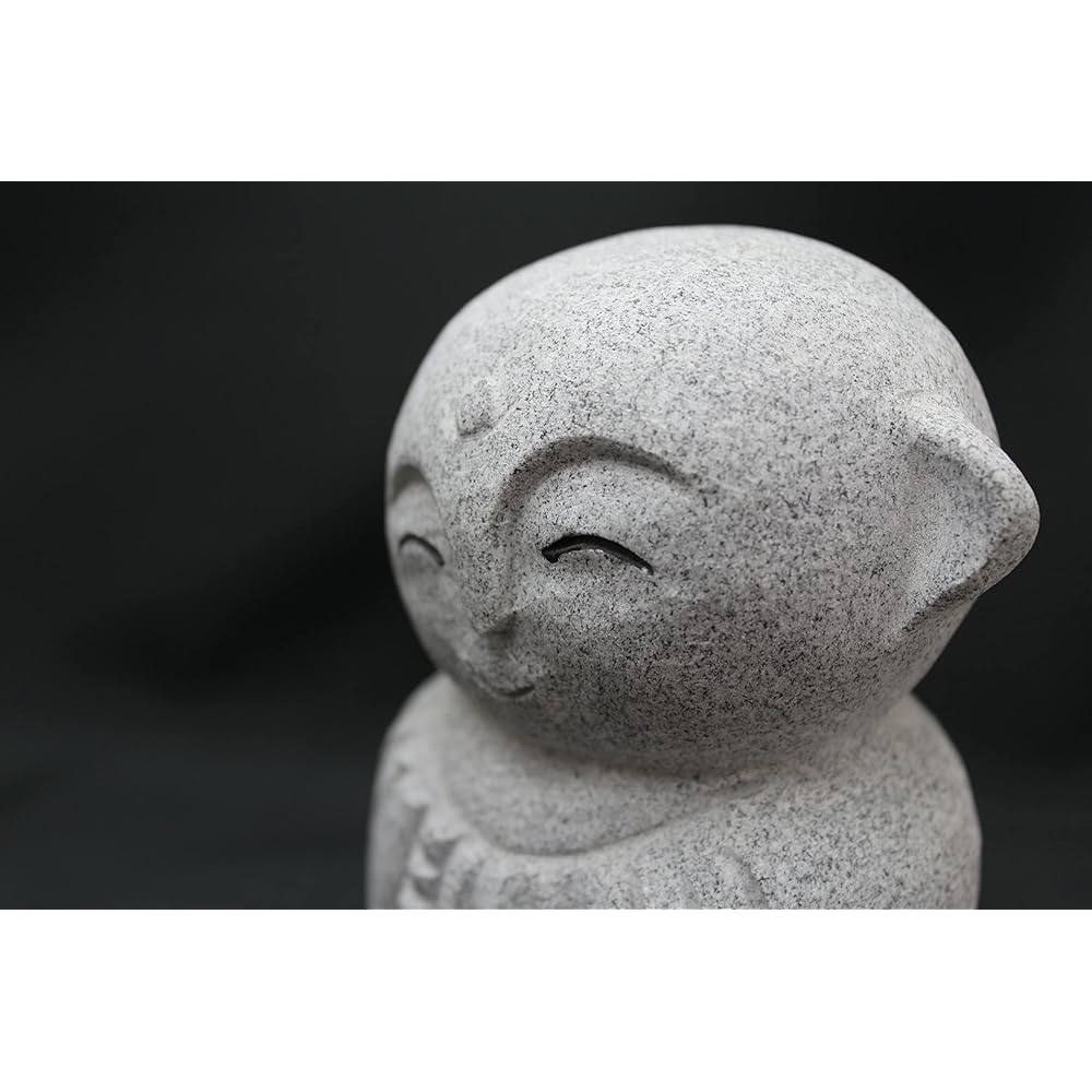Cinsault Cute Healing Jizo Figurine Granite H15.0cm W9.5cm D7.0cm 1.7kg GZ48