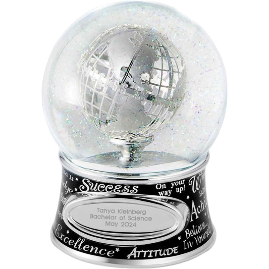 THINGS REMEMBERED Graduation Success Musical Snow Globe "The Impossible Dream" Plays Music Beautiful and Unique Graduation Gifts Customizable