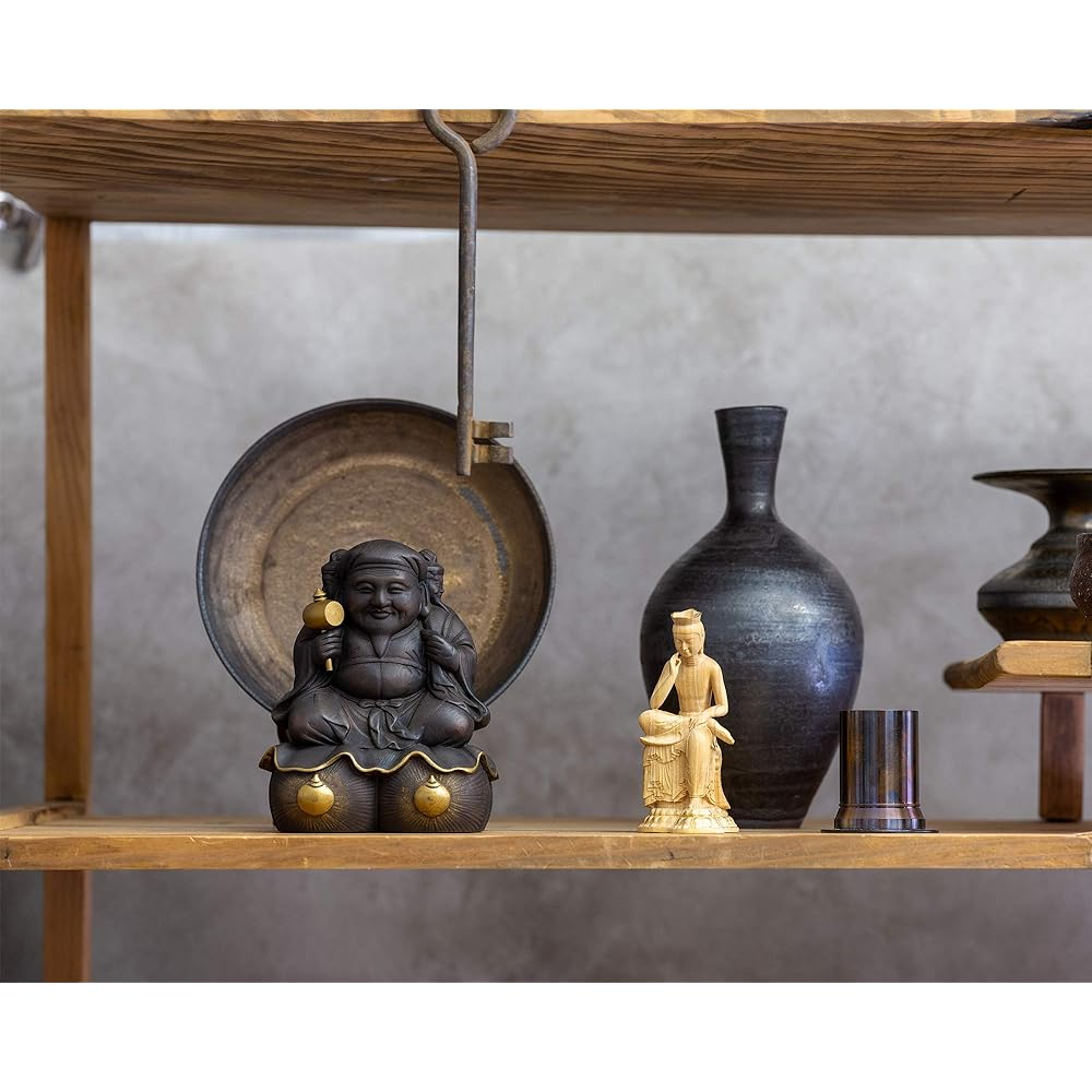 Tiny Buddha Maitreya Bodhisattva (Wooden: Boxwood)_Wood Carving Buddha Statue Buddha Statue World (GSB Miroku Bosatsu