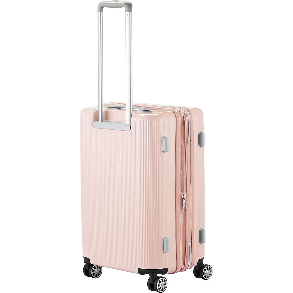 [Marie Claire Paris] Suitcase Pastel color travel suitcase capricious Expansion feature Large capacity Lightweight Twin wheel casters Approximately 45-50L