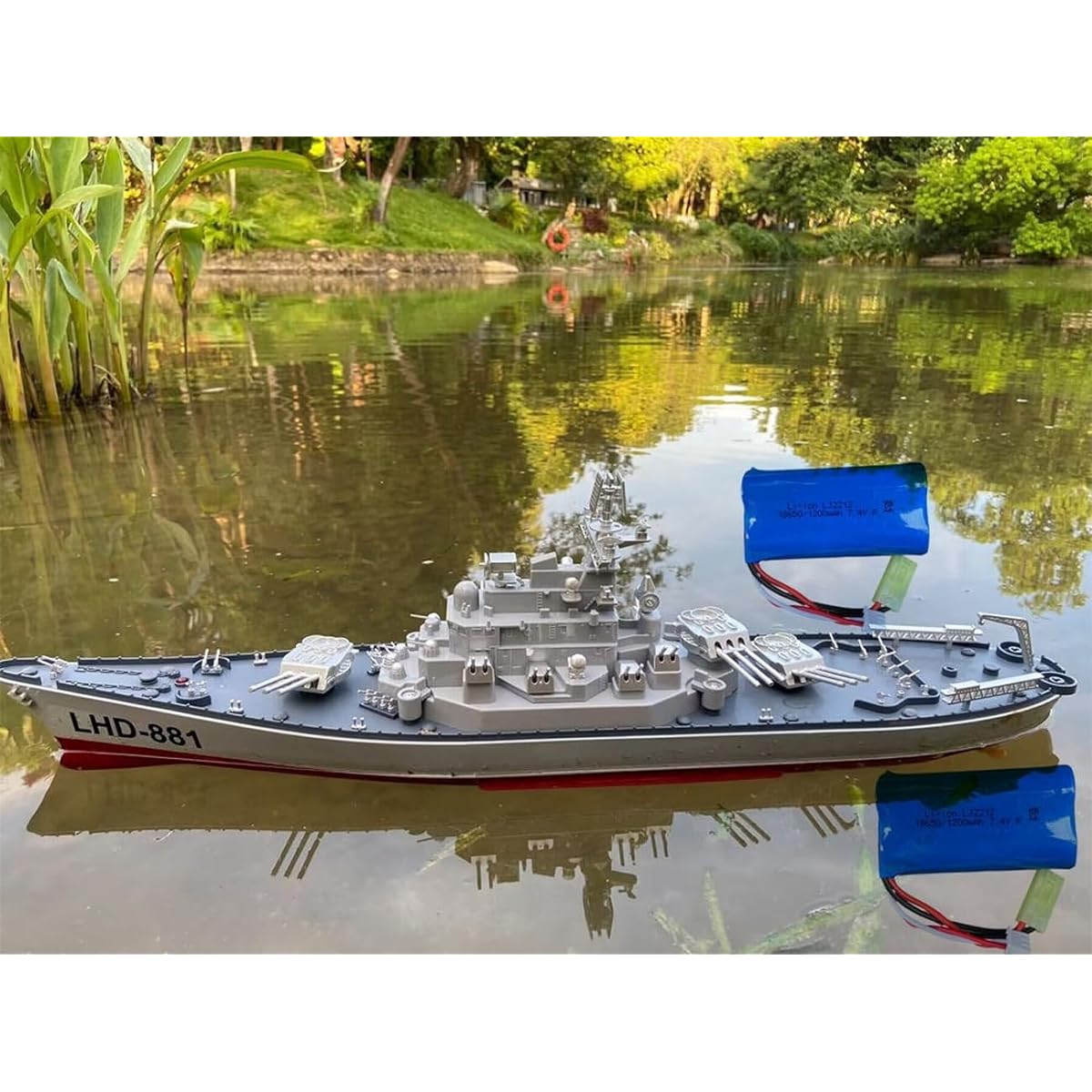 SOWOFA 26B Louisiana Class Cruiser RC Battleship 24 Inch Super Long Hull RC Ship Rechargeable Military Kids Toys Boys Electric Toy Ship Aircraft Carrier Model (Special Edition)