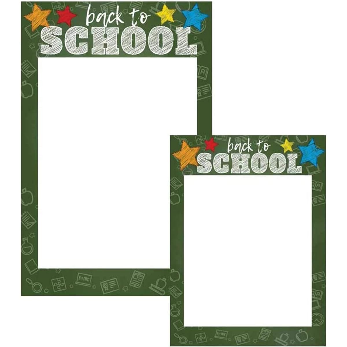 VictoryStore Photo Booth Frames Custom Welcome Back to School Selfie Frames Set of 2