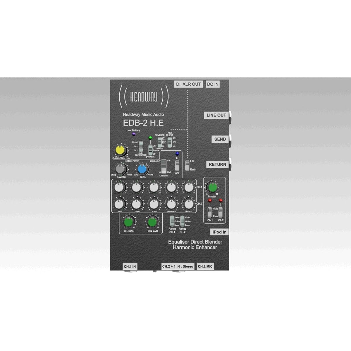 HEADWAY MUSIC AUDIO EDB-2 H.E 2ch preamplifier DI for acoustic instruments [Domestic regular product]