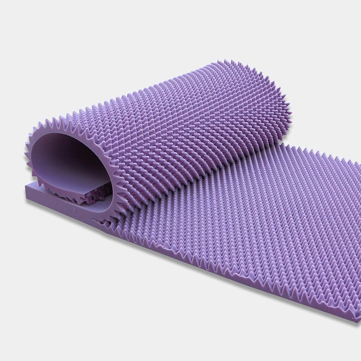 Premium Acoustic Foam, Wall Floor Sound Absorbing Cotton Gym Stadium Size: 1.52M Recording Studio Soundproof Mat (Black) (Purple)