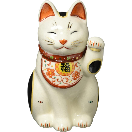 Tosai Manpuku Arabesque Maneki Neko (left hand raised, large) AM-Y7440